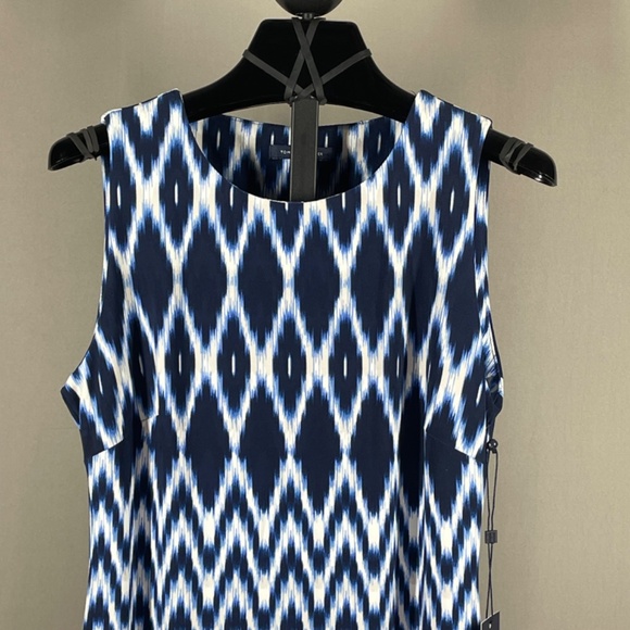 NEW Tommy Hilfiger Dress Womens 4 blue sheath colorful classic - Picture 2 of 10